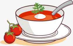 Vector Painted Tomato And Egg Soup, Vector, Hand Painted, Food PNG ...