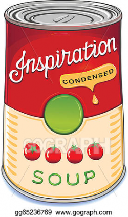 Vector Art - Can of condensed tomato soup inspir. EPS clipart ...