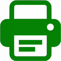 Green printer icon - Free green printer icons