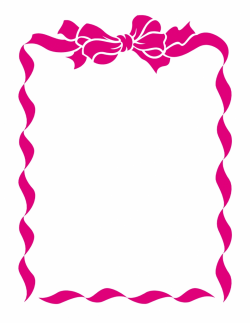Picture Frame Breast Cancer Ribbon Pink Ribbon Border Clipart Kid ...