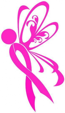 Breast Cancer Ribbon Butterfly - Vinyl Decal | Silhouette creations ...