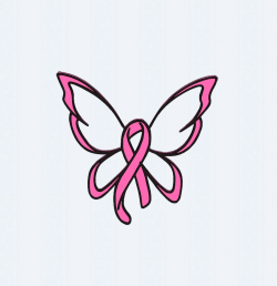 Cancer Ribbon Butterfly Tattoo - Images for Tatouage