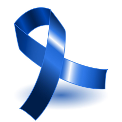 Here is the blue colon cancer ribbon. | Colon Cancer Awareness ...