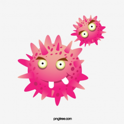 Cancer Cell Vector, Cancer Cell Cartoon, Bacterial Map PNG ...