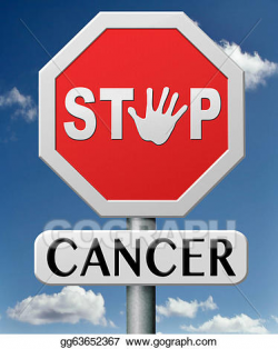 Stock Illustration - Stop cancer. Clipart gg63652367 - GoGraph