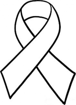 Cancer Ribbon cut out and use as stencil... also make size bigger or ...