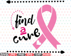 Breast Cancer Ribbon Silhouette clipart heart cure hope Pink ...