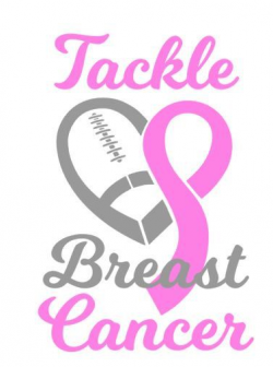 Tackle Breast Caner SVG, Football Caner, Fight Cancer, Decal, HTV ...