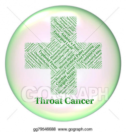 Stock Illustration - Throat cancer represents malignant growth and ...