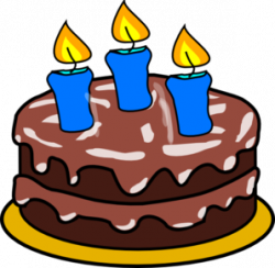 Cake With 3 Candles Clip Art at Clker.com - vector clip art online ...