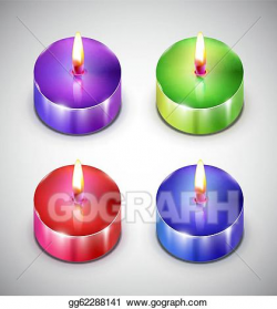 Vector Art - Aroma candle icons. EPS clipart gg62288141 - GoGraph