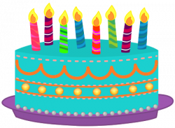 Birthday Cake With Candles Clipart | lacalabaza