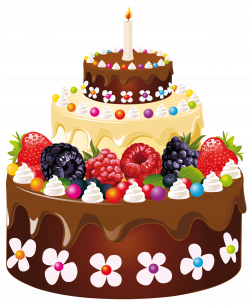 Birthday Cake with Candle PNG Clipart Image | Gallery Yopriceville ...