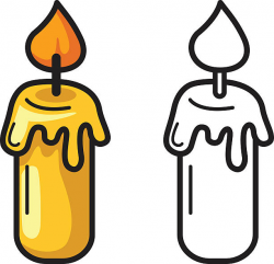 candle clipart black and white 5 | Clipart Station