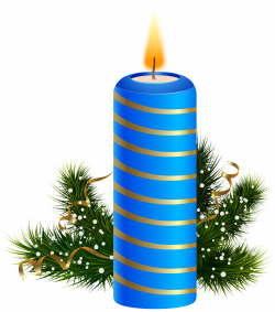 Blue Christmas Candle PNG Clipart Image | Gallery Yopriceville ...