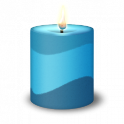 Blue Stripes Round Candle Icon, PNG ClipArt Image | IconBug.com