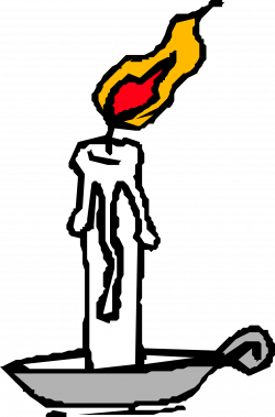Clipart - Burning candle