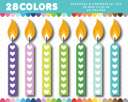 Candle clip art, Birthday candle clipart, Birthday cake clipart ...