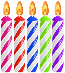 Birthday Cake Candles PNG Clip Art Image | Gallery ...