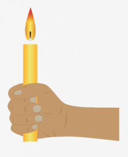 Holding A Lit Candle Cartoon, Cartoon, Candle, Hand PNG Image and ...
