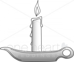 Lit Candle Clipart | Wedding Candles Clipart