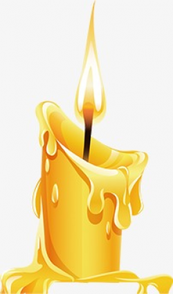 Burning Candles, Hand Painted Candles, Melted Candle, Teacher PNG ...