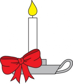 Free Candle Clipart Image - Christmas Candle in Old Fashioned Candle ...
