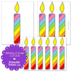 Printable Birthday Candle Cut Outs from PrintableTreats.com ...