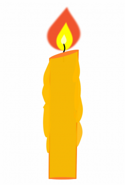 Candle Flame Fire Heat Light Png Image - Single Birthday ...