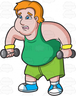 A Fat Man Looking Tired While Working Out | Fat man, Tired and Fat