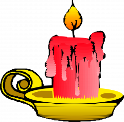 Clipart - Red candle