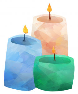 Watercolor Candles Clipart by Digitalartsi | TheHungryJPEG.com