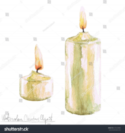 christmas watercolor candles - - Yahoo Image Search Results ...