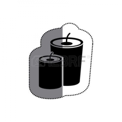 Candle Fire Black And White. Cheap Download Candle Icon Stock Vector ...