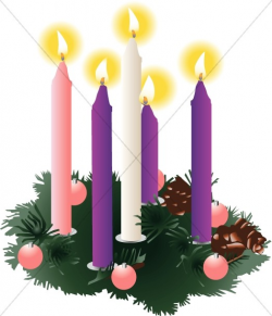 Christmas Clipart Christmas Candles | Advent Clipart