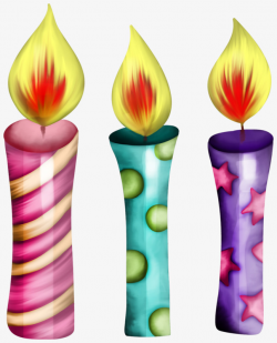 Three beautiful candles, Candle, Pretty, Purple PNG Image and ...