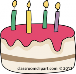 Birthday Clipart- birthday-cake-with-candles-11612 - Classroom Clipart