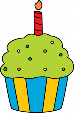 Birthday Cupcake Clip Art - Birthday Cupcake Image