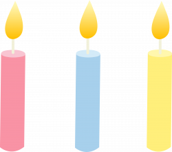 Lit Birthday Candle Clipart