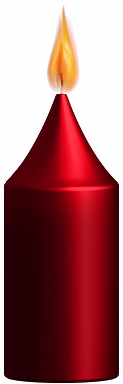 Red Candle PNG Clip Art - Best WEB Clipart