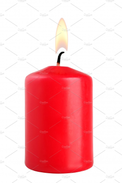 Red candle ~ Abstract Photos ~ Creative Market