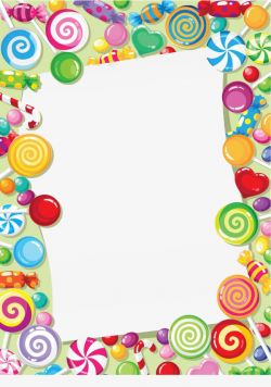 Candy Lollipop Border, Lollipop, Candy, Embellishment PNG Image and ...