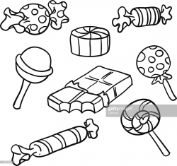 Homely Ideas Candy Clipart Black And White Candies 3 Station - cilpart