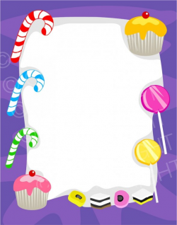 Sweet Candy Cupcake Page Border Prawny Frame Clip Art – Prawny ...