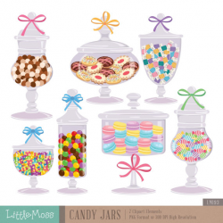 Candy Jars Digital Clipart Cookie Jar Clipart