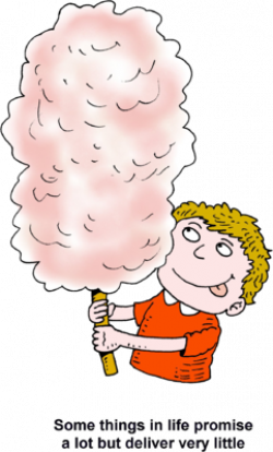 Image: Boy with Cotton Candy - Some things in life promise a lot but ...