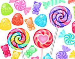 Rainbow Candy Clipart, Sweet | Clipart Panda - Free Clipart Images