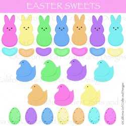 Easter Sweets Candy Clipart Instant Digital Download