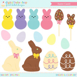 easter candy clipart clip art digital bunny egg chocolate - Easter ...