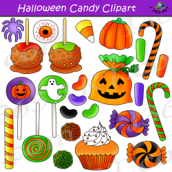 Halloween Candy Clipart Graphics Bundle